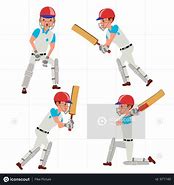 Image result for Cricket Cartoon Team Playing