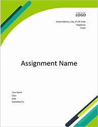 Image result for Assignment Cover Page Simple Design
