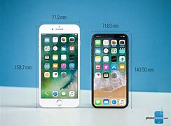 Image result for iPhone 7 vs 8 Plus Size