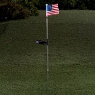 Image result for American Flag with Solar Light