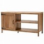 Image result for Oak and Metal TV Stand