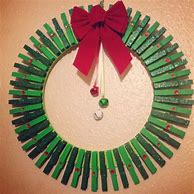 Image result for Clothespin Snowman Wreath