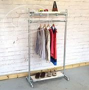 Image result for Cloth Hanger Rack Using Scaffolding