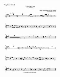 Image result for Yesterday Trumpet Sheet Music