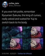 Image result for Sukuna Looking at Phone Meme