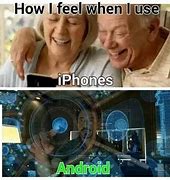 Image result for Android vs iPhone Meme Looking Back