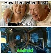 Image result for iPhone vs Android Meme Kimbo