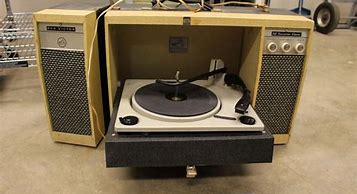 Image result for Vintage Portable Record Player