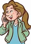Image result for Making a Phone Call Cartoon