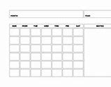 Image result for Free Printable Blank Monthly Calendar 2018