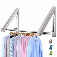 Image result for Foldable Wall Mounted Clothes Rail