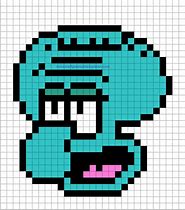 Image result for Squidward Pixel Art