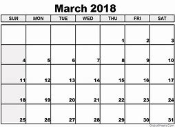 Image result for March 2018 Calendar Printable 8 X 11