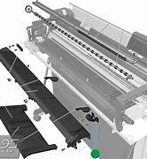 Image result for HP Designjet T120 Output Tray Open