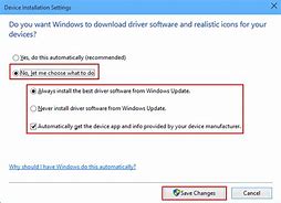 Image result for Change Device Installation Settings