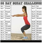 Image result for Printable Out 30 Days Squats Challenge