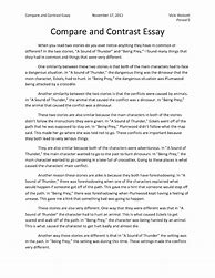 Image result for Compare and Contrast Conclusion Examples