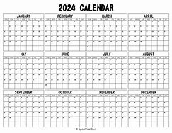 Image result for Printable 2024 Calendar Black and White