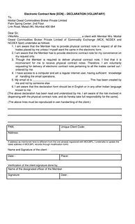 Image result for Electronic Contract Note