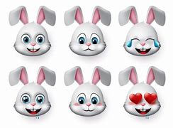 Image result for Cute Bunny Emoji