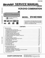 Image result for Sharp Dvnc150u DVD VCR