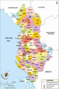 Image result for Regions of Albania