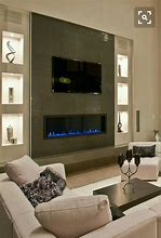 Image result for Electric Fireplace with TV Designs