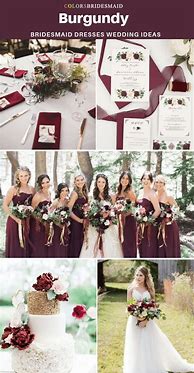 Image result for Burgundy and Ivory Wedding Colors