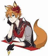 Image result for Orange Anime Fox Boy