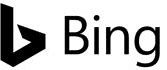 Image result for Microsoft Bing Logo Black and White