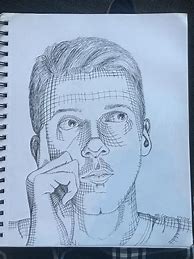 Image result for Self Portrait Cross-Hatching