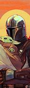 Image result for infant yoda and mando