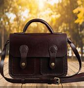 Image result for Small Brown Leather Purse
