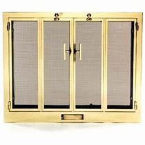 Image result for Mirrored Fireplace Folding Screen Insert