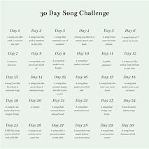 Image result for Thirty Day Song Challenge