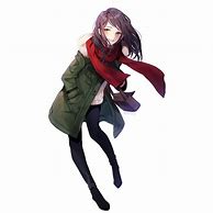 Image result for Anime Girl with Coat