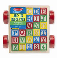 Image result for Melissa and Doug ABC Block Cart
