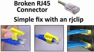 Image result for Ethernet Cable Broken Clip