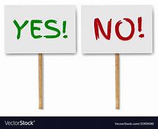 Image result for Yes No Sign Template