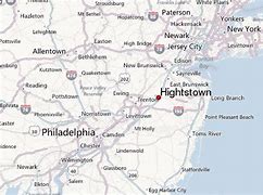 Image result for Map of Hightstown NJ Area