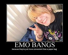 Image result for Emo Bangs Meme