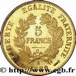 Image result for 5 Francs 1898