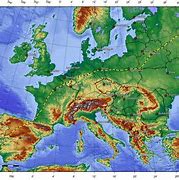 Image result for Europe Topographical Map