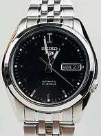 Image result for Seiko 5 Black Watch