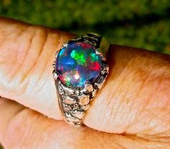 Image result for Mens Opal Rings