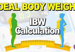 Image result for Actual Body Weight vs Ideal Body Weight