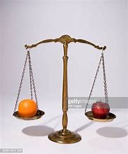 Image result for Photo of Someone Weighing Apples and Oranges On a Scale