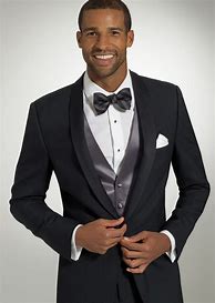 Image result for Black and Sage Tuxedo with Bow Tie