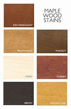 Image result for Maple Wood Stain Chart