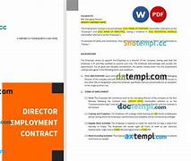 Image result for Employee Contract Template Word